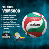 Balón de Voleibol Profesional Molten V5M5000 - Molten Colombia Balón de Voleibol